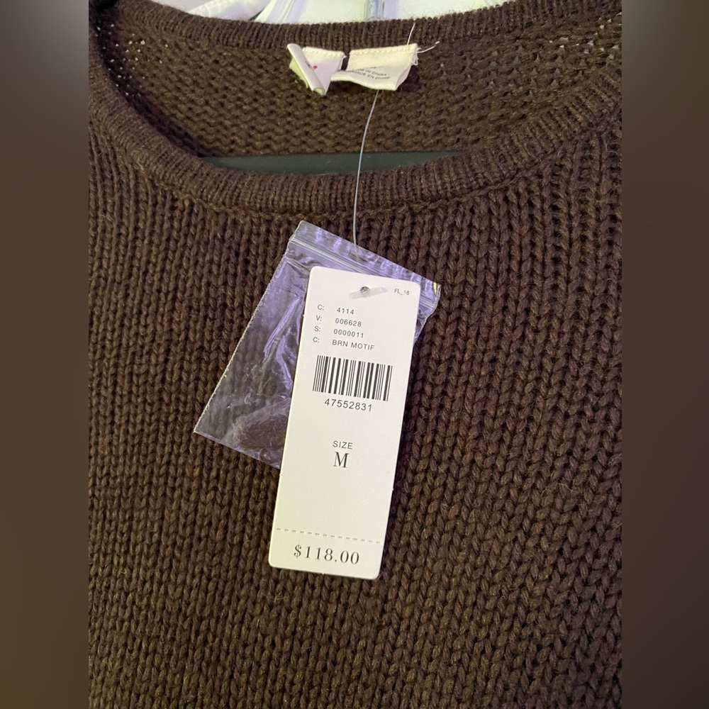 Anthropologie MOTH BINGHAM BELL-SLEEVED SWEATER new size M - Picture 3 of 7